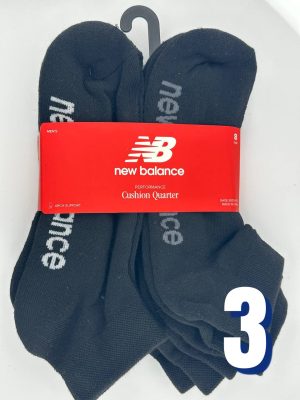 New Balance Men's Performance Cushion Quarter 8 pair