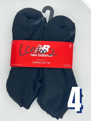 New Balance Men's Performance Cushion Low Cut 6 pair